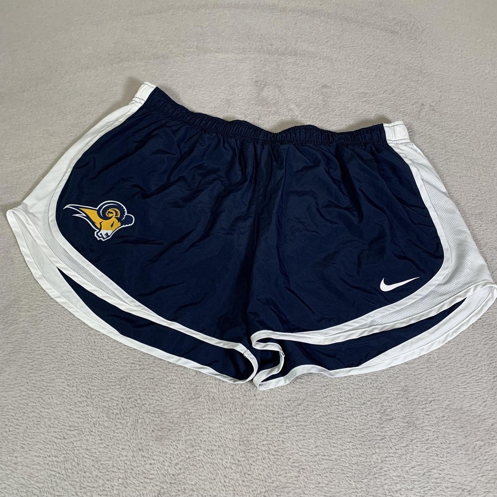 Texas Wesleyan Rams Shorts Womens 2XL XXL Blue College Nike Dri-FIT Running